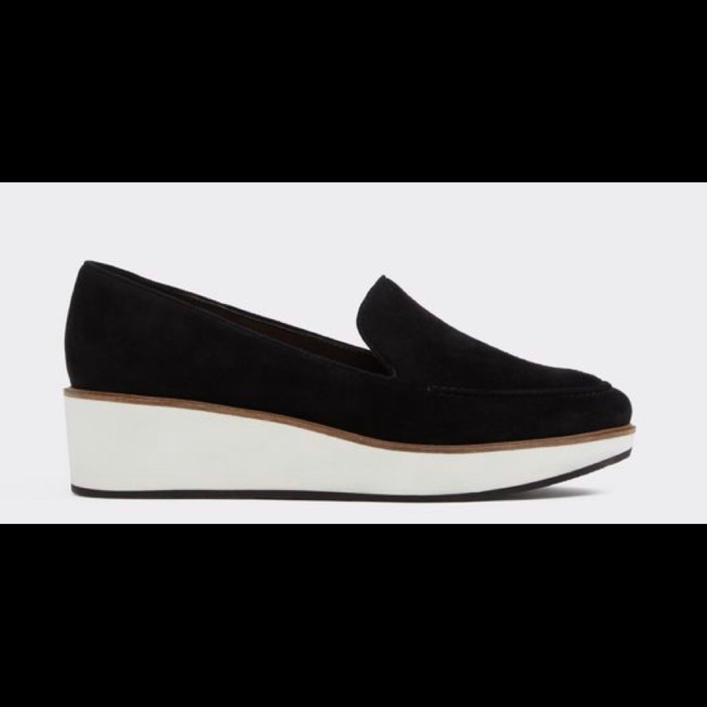 ALDO Nydaedda black suede loafer size 6